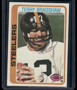 lot 284A image: Terry Bradshaw   1978 Topps #65 Pittsburgh Steelers Football Card