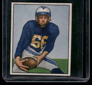 lot 310A image: Jack Zilly   1950 Bowman #124 Los Angeles Rams Football Card