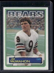 lot 318A image: Jim McMahon RC  1983 Topps #33 Chicago Bears Football Card