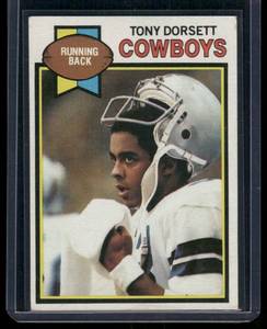 lot 338A image: Tony Dorsett 2nd Year   1979 Topps #160 Dallas Cowboys Football Card