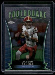 lot 273A image: Jayden Daniels RC  2024 Topps Chrome Youthquake #Y-3 Washington Commanders Football Card