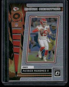 lot 301A image: Patrick Mahomes   2023 Donruss Optic Chain Reaction #CR-PM Kansas City Chiefs Football Card