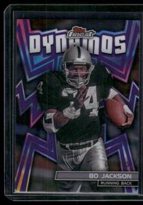 lot 312A image: Bo Jackson Dynamos 125  072125 2024 Topps Finest #DYN-26 Los Angeles Raiders Football Card