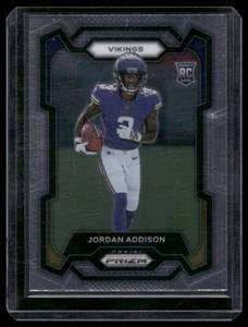 lot 313A image: Jordan Addison RC  2023 Panini Prizm Rookie #368 Minnesota Vikings Football Card