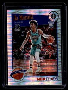 lot 364A image: Ja Morant RC  2019 Hoops #297 Memphis Grizzlies Basketball Card