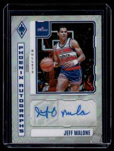 lot 347A image: Jeff Malone   2023 Panini Phoenix Autographs #PA-JMW Washington Bullets Basketball Card