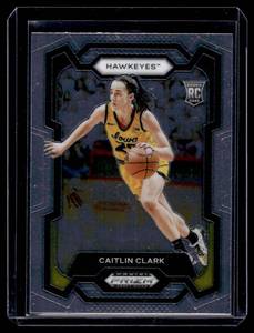 lot 348A image: Caitlin Clark RC  2024 Prizm Draft Picks WNBA #57 Indiana Fever Basketball Card