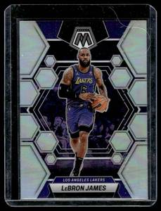 lot 387A image: LeBron James   2022 Panini Mosaic Prizm #98 Los Angeles Lakers Basketball Card