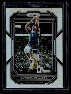 lot 388A image: Anthony Edwards   2023 Panini Prizm #56 Minnesota Timberwolves Basketball Card