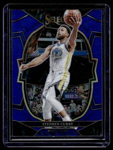 lot 399A image: Stephen Curry   2022 Panini Select Blue #27 Golden State Warriors Basketball Card