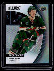 lot 404A image: Brock Faber RC  2024 Allure #112 Minnesota Wild Hockey Card