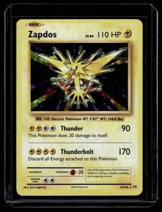 lot 429A image: Zapdos  Rare Holo Pokemon Card