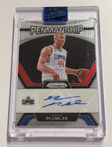 lot 95A image: Mason Plumlee Auto 2023-24 Prizm Penmanship #PNM-PLM Basketball Card