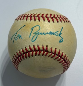 lot 101A image: Tom Kelly Signed Baseball With MLB COA Rawlings OMLB Selig Ball Minnesota Twins