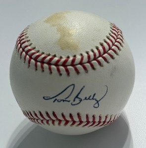 lot 102A image: Tom Brunansky Signed Baseball Rawlings OALB Brown Ball Minnesota Twins