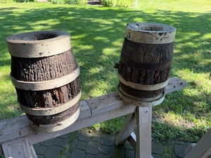 lot 99 image: WOODEN BARRELS