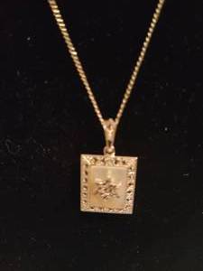 lot 58 image: Sterling & Marcasite Pendant & Chain