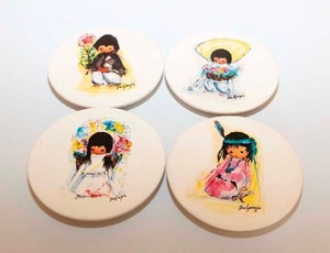 lot 37 image: DeGrazia Goebel The Children Series Coasters