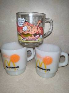 lot 14 image: Vintage Collectible Mugs (McDonalds, Garfield)