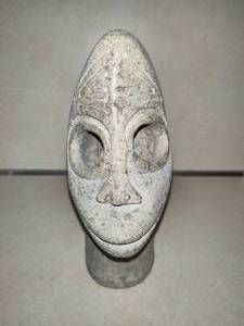 lot 206 image: African Stone Mask Scupture