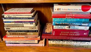 lot 233 image: Large Collection of Jewish History Books - Holocaust, Jewish Civilization and more.