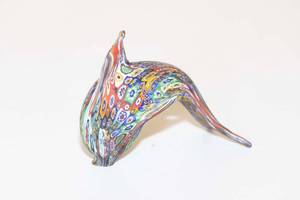 lot 128 image: Vintage Murano Millefiori Dolphin