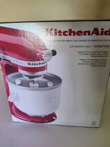 lot 281 image: Kitchen Aid Stand Mixer Attachment - Ice Cream Maker New in Box