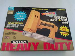 lot 284 image: Heavy Duty Electric Staple Gun New in Box