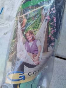 lot 306 image: Golden Hammock Chair New In Packaging