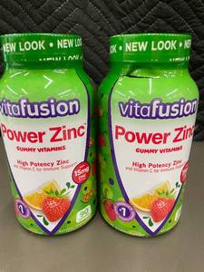 lot 3 image: 2 Bottles Vitafusion Power Zinc Gummy Vitamins, 90 Count Each