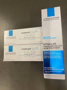 lot 18 image: La Roche-Posay Effaclar Adapalene Acne Gel and Cicaplast Balm B5 Cream Lot