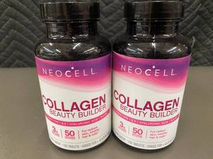 lot 19 image: 2 Bottles NeoCell Collagen Beauty Builder Dietary Supplement 150 Tablets Each