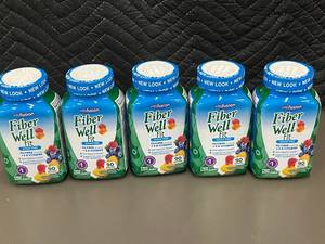 lot 36 image: Lot of 5 Vitafusion Fiber Well Fit Gummies Supplement 90ct Each