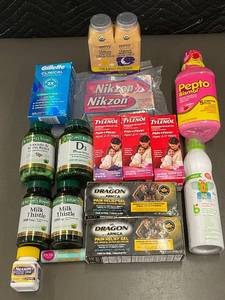 lot 56 image: Lot of Over-the-Counter Medicines, Supplements, and Personal Care Items