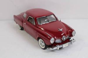 lot 16 image: 118 Scale Red Studebaker Champion Die-Cast Model Car