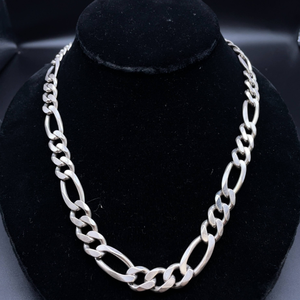 lot 59B image: Heavyweight 11mm Figaro Link Chain Necklace