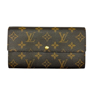 lot 24A image: Louis Vuitton Monogram Sarah Wallet Limited Edition with Leopard Print Interior Pre-Owned Retail $1,200