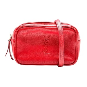 lot 14E image: Saint Laurent Red Leather Crossbody Pre-Owned Retail $1,450