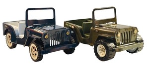 lot 66 image: Set of 2 Vintage Tonka Toy Jeeps U.S. Military Themed