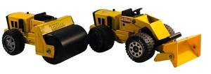 lot 67 image: Set of 2 Vintage Tonka Trucks Steamroller and Front-End Loader