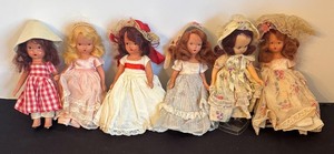lot 88 image: Six Beautiful Vintage Storybook Dolls