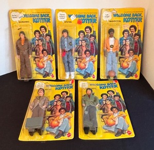 lot 141 image: Set of 5 Factory-Sealed Welcome Back Kotter Action Figures by Mattel