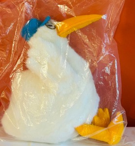 lot 190 image: Vintage 1993 Suave Baby Care Stork Bird Plush 12