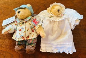 lot 456 image: Pair of Muffy Vanderbilt Plush Bears