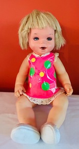 lot 467 image: Vintage 1966 Mattel Babys Hungry Doll- Original Clothes