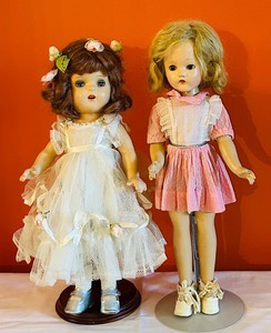 lot 179 image: Set of 2 Vintage 18-Inch Dolls Including Effanbee