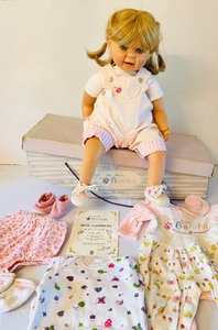 lot 110C image: My Way Babies Doll with Outfits, Shoes, Birth Certificate and Accessories