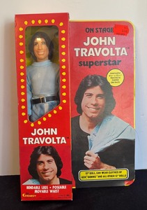 lot 31 image: Vintage On Stage John Travolta Superstar Doll in Original Packaging