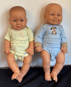 lot 37 image: Two Berenguer Baby Dolls with Outfits
