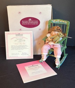 lot 127R image: The Ashton-Drake Galleries Victorian Storytime Doll with Rocking Chair